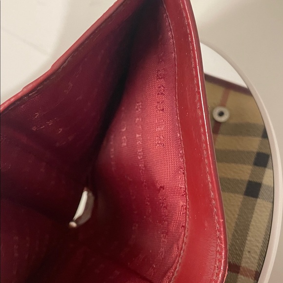 Burberry Red and Tan Checkered wallet - Picture 7 of 7